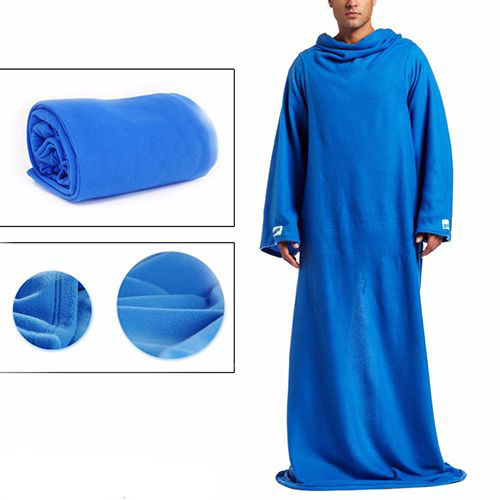 Ковдра-плед з рукавами Snuggie Снаггі | теплий рукоплед | плед-халат PR3 - мініатюра 2