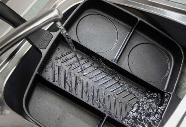 Сковорода універсальна Magic Pan 5 в 1 із секціями для одночасного приготування смаження кількох страв - мініатюра 5