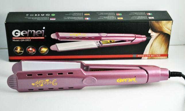 Праска - випрямляч для волосся Gemei GM-2957 Плойка з керамічним покриттям - мініатюра 8