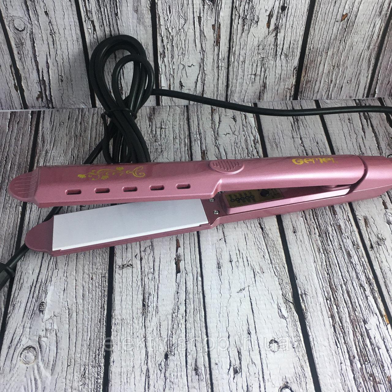 Праска - випрямляч для волосся Gemei GM-2957 Плойка з керамічним покриттям - мініатюра 9