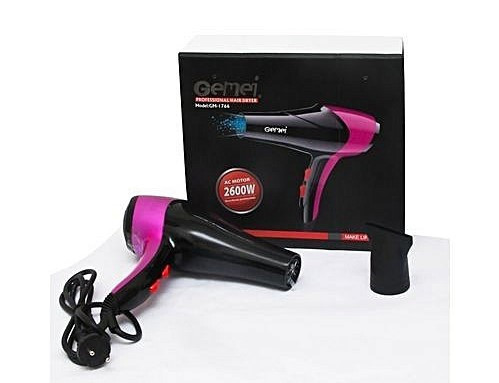 Фен для волосся Gemei GM-1786 з насадкою-концентратором, 2600W - мініатюра 3