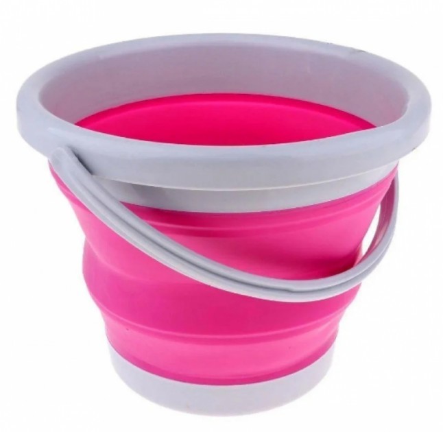 Складне силіконове відро Collapsible Bucket, 10 літрів | Відро пластикове господарське