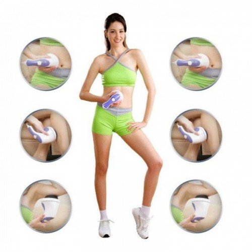 Ручний масажер Relax and Tone Антицелюлітний вібромасажер для тіла, рук та ніг, 4 насадки - мініатюра 5