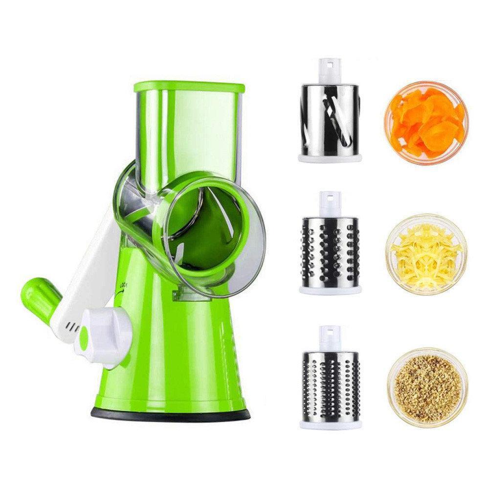 Овочерізка - мультислайсер для овочів та фруктів Kitchen Master Ручна овочерізка - подрібнювач для дому - мініатюра 2