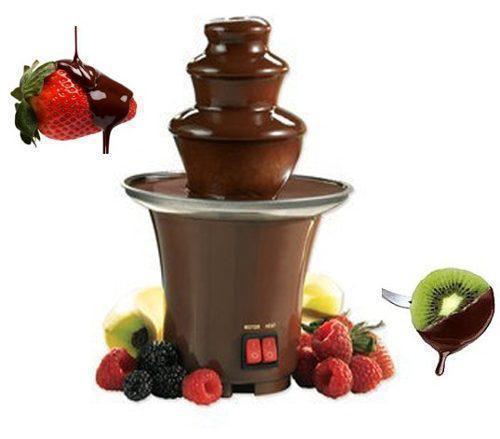 Шоколадний фонтан Фондю Mini Chocolate Fondue Fountain Домашня міні - фондюшниця