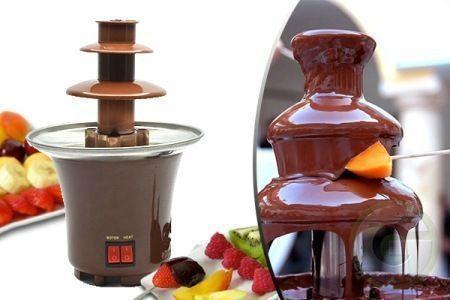 Шоколадний фонтан Фондю Mini Chocolate Fondue Fountain Домашня міні - фондюшниця - мініатюра 5