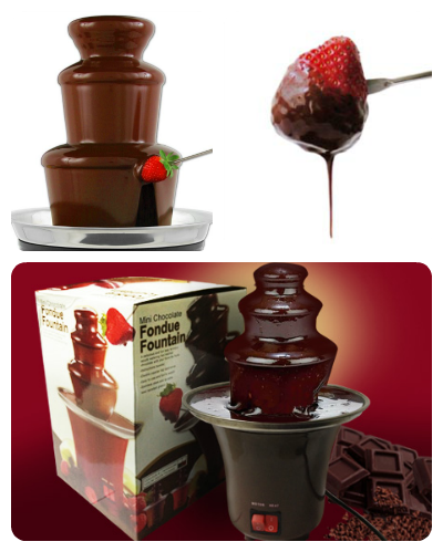 Шоколадний фонтан Фондю Mini Chocolate Fondue Fountain Домашня міні - фондюшниця - мініатюра 7