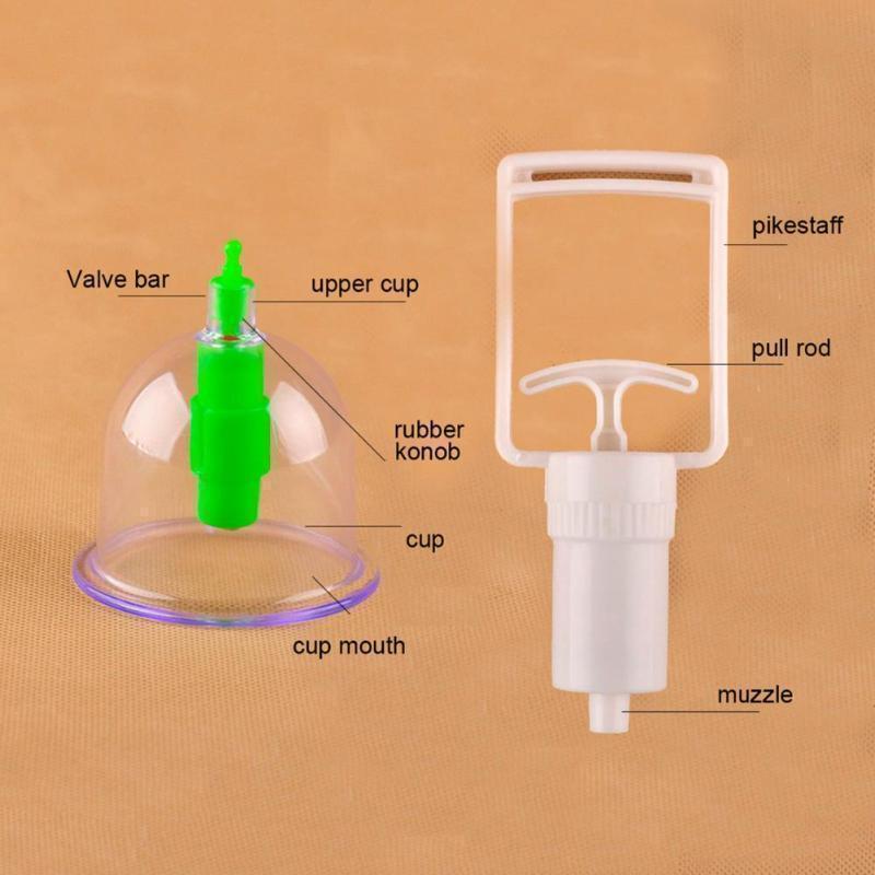 Вакуумні банки з насосом, 6 шт ∙ Набір вакуумних банок для антицелюлітного масажу та загального оздоровлення - мініатюра 6