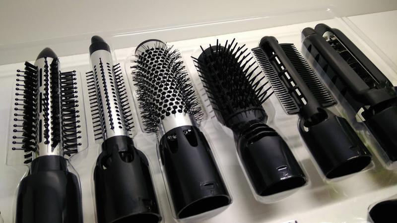 Повітряний мультистайлер для волосся GEMEI GM-4833 10 у 1 | Фен щітка Стайлер | прасування | плойка - мініатюра 7