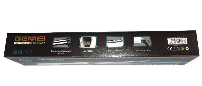 Професійна конусна плойка Gemei GM 403 для спіральної завивки волосся Керамічне покриття - мініатюра 5