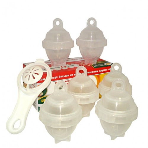 Набір для варіння яєць без шкаралупи Eggies Силіконові форми - яйцеварки, 6 шт