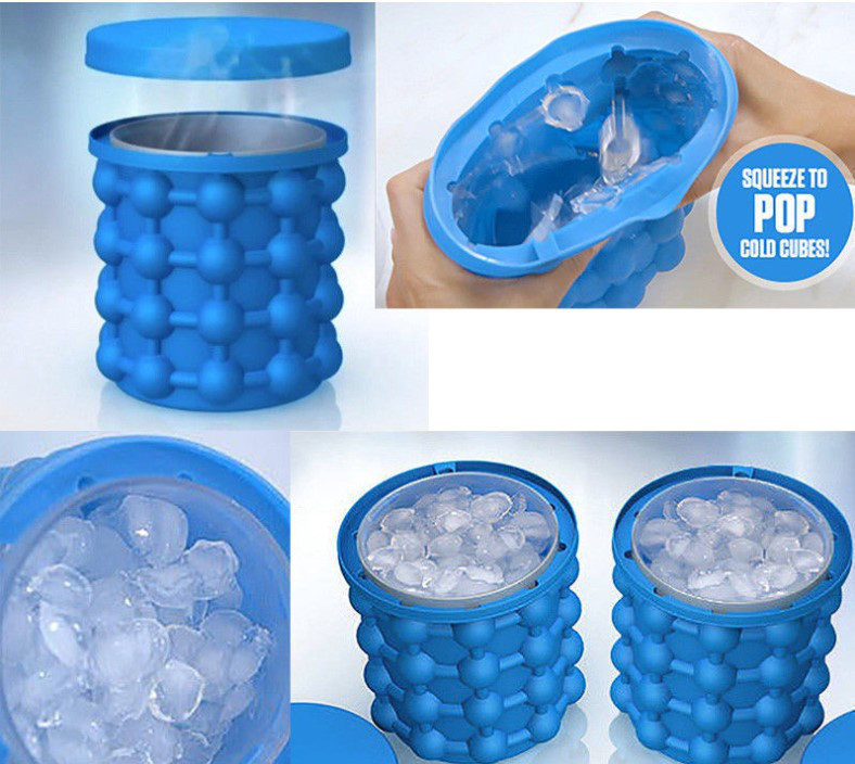 Силіконове відро - форма для льоду льодниця для охолодження напоїв Ice Genie - мініатюра 4