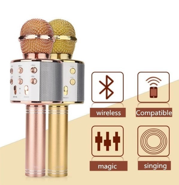 Бездротовий караоке мікрофон WS-858 - мініатюра 3