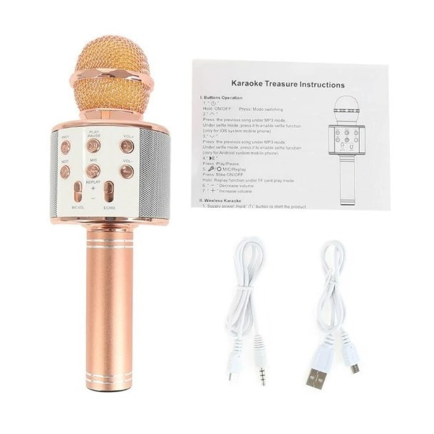 Бездротовий караоке мікрофон WS-858 - мініатюра 5