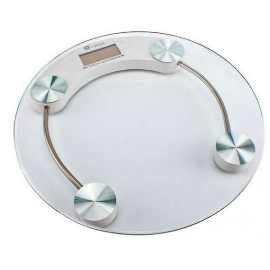 Круглі підлогові скляні ваги - мініатюра 2