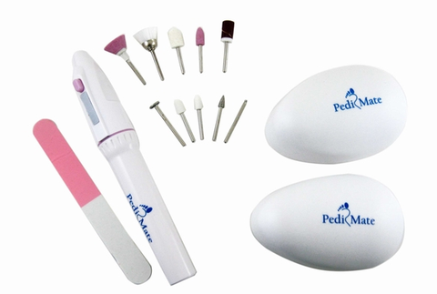 Набір для манікюру та педикюру Pedi Mate, 18 предметів ∙ Комплект пилок для п'ят + Фрезер з насадками - мініатюра 4