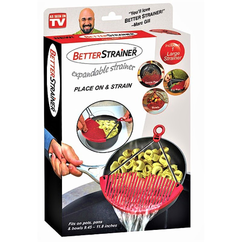 Універсальний друшлаг - накладка для зливу води BETTER STRAINER Друшляк | сито | ситечко - мініатюра 6