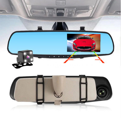 Відеореєстратор - дзеркало Dvr L9000 Full HD Автомобільний реєстратор із двома камерами