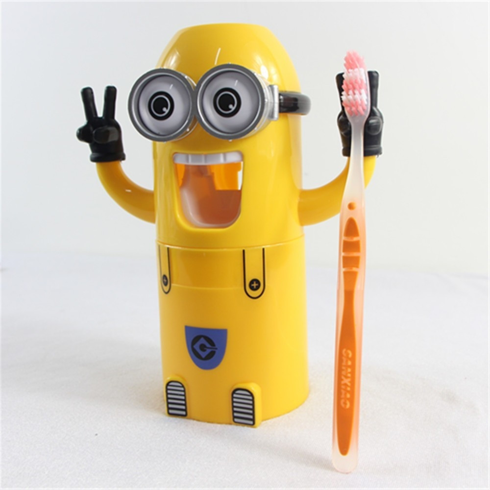 Дозатор для зубної пасти з тримачем для щіток Міньйон - мініатюра 3