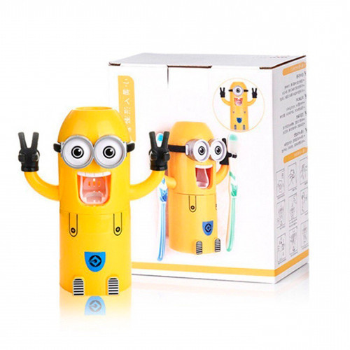 Дозатор для зубної пасти з тримачем для щіток Міньйон - мініатюра 4