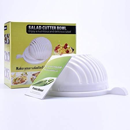 Салатниця - овочерізка Salad Cutter Bowl для швидкої шаткування овочів та салатів - мініатюра 4