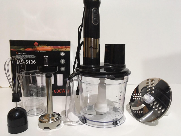 Блендер занурювальний 5 в 1 Domotec MS-5106 Кухонний процесор, 800W - мініатюра 2