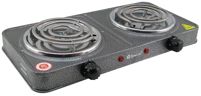 Настільна електроплита Domotec MS-5802 на 2 конфорки - мініатюра 3