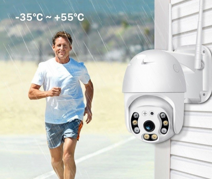 Вулична IP камера відеоспостереження CAMERA IP 360/90 WIFI 2.0mp поворотна з віддаленим доступом - мініатюра 6