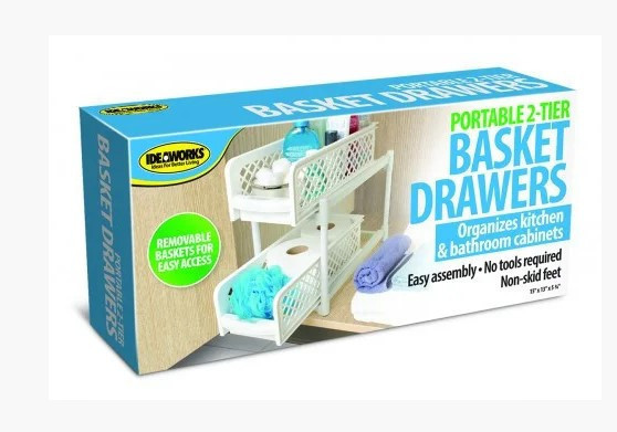 Органайзер Portable Basket Drawers Original Висувні ящики з полицями для зберігання - мініатюра 3