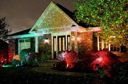 Лазерний проектор Star Shower metal для дому з пультом Світлова установка Новорічне освітлення будинку - мініатюра 2