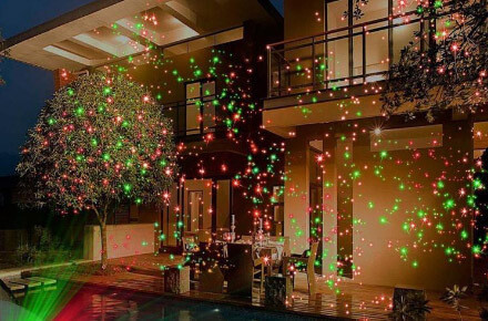 Лазерний проектор Star Shower metal для дому з пультом Світлова установка Новорічне освітлення будинку - мініатюра 4