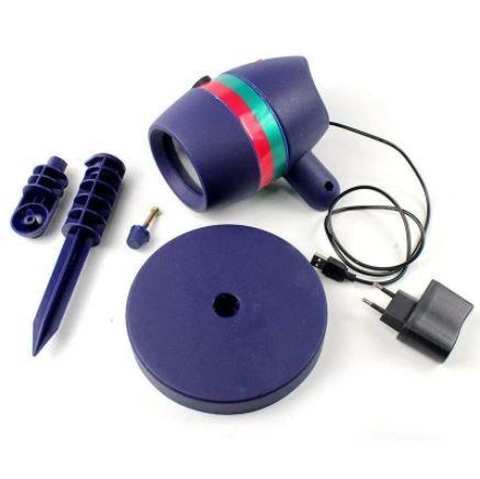 Лазерний зірковий проектор Star Shower Motion Laser Light Projector Новорічний світловий проектор для дому - мініатюра 3