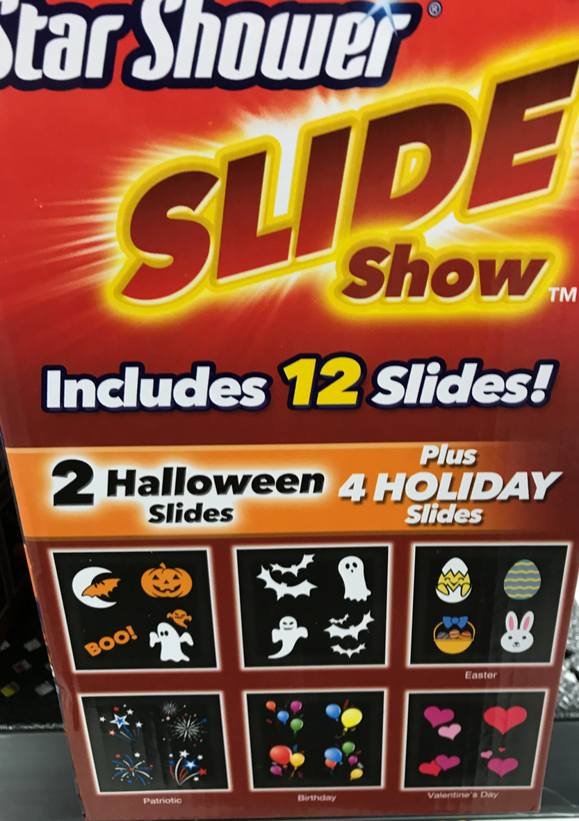 Вуличний лазерний проектор із слайдами Christmas Star shower LED Slide show, 12 зображень слайдів - мініатюра 3