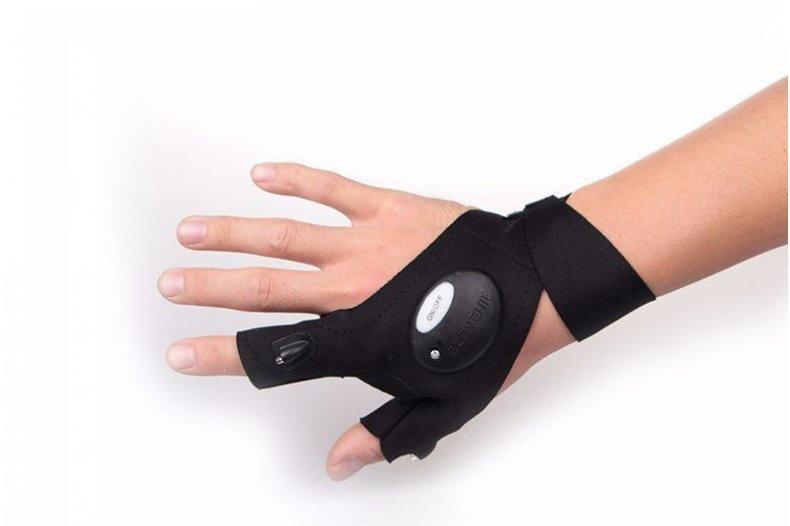 Рукавичка з LED підсвіткою ∙ DreamTon Рукавички зі світлодіодним ліхтариком Glovelite на батарейках - мініатюра 2