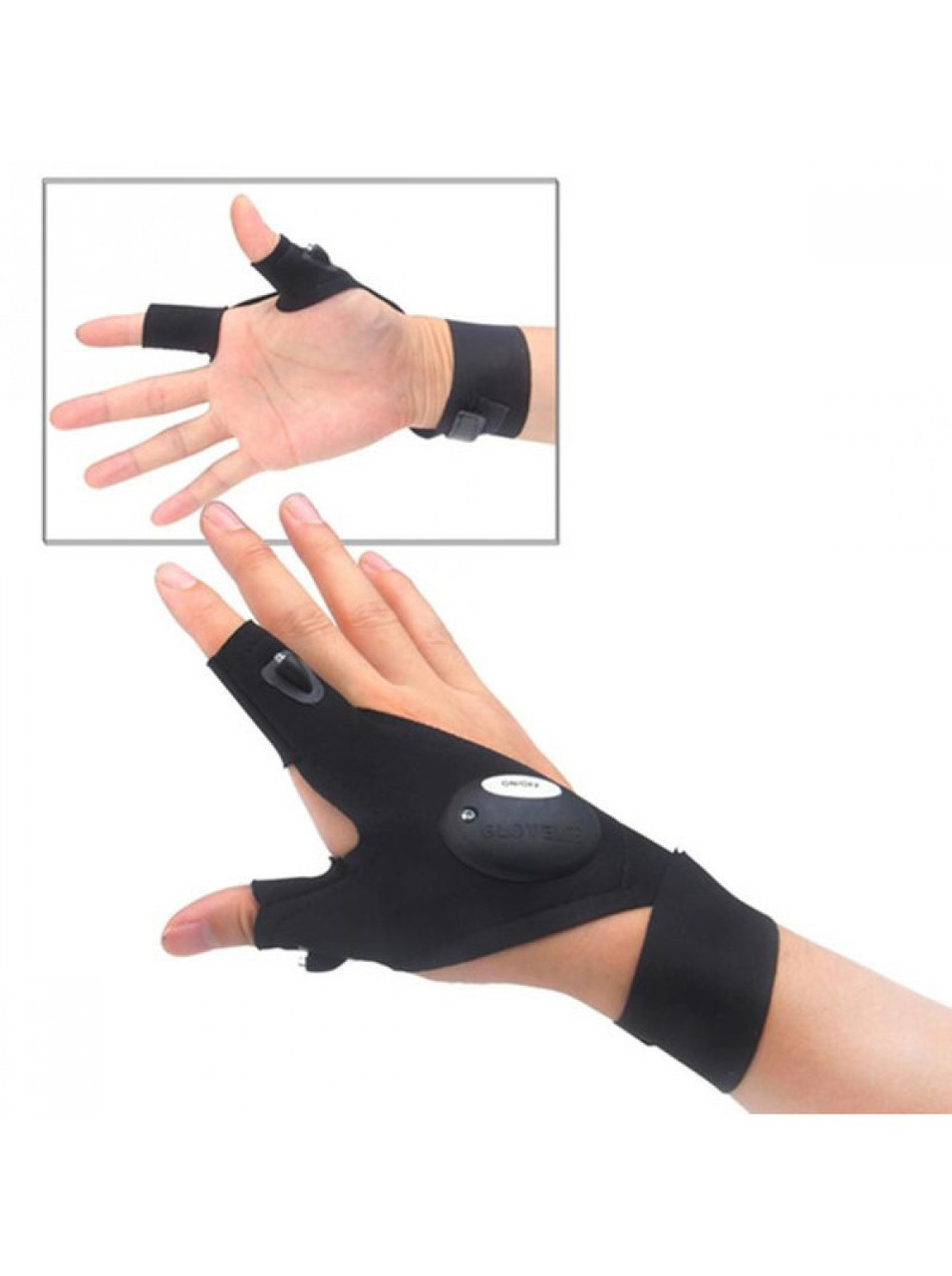 Рукавичка з LED підсвіткою ∙ DreamTon Рукавички зі світлодіодним ліхтариком Glovelite на батарейках - мініатюра 5