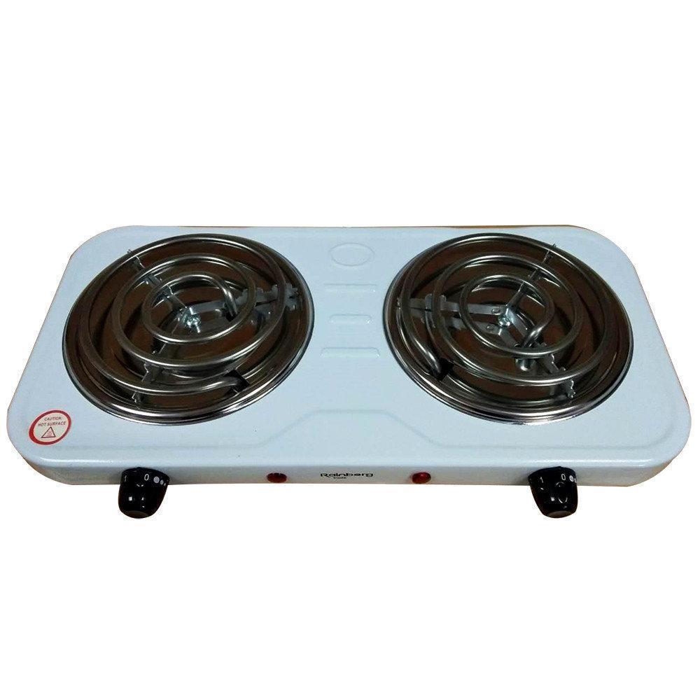 Електроплита спіральна Rainberg Rb-888 на 2 комфорки, 2400W