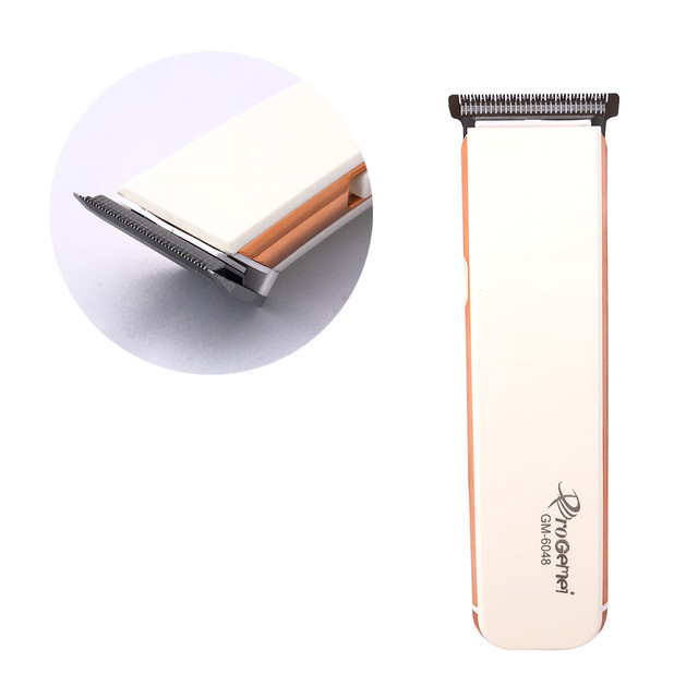Машинка для стрижки волосся Gemei GM-6048 акумуляторна, з 3 насадками - мініатюра 2