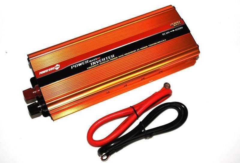 Перетворювач 12V-220V 1200W Інвертор напруги UN-3055 - мініатюра 2