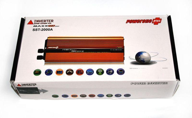 Перетворювач 12V-220V 1200W Інвертор напруги UN-3055 - мініатюра 3