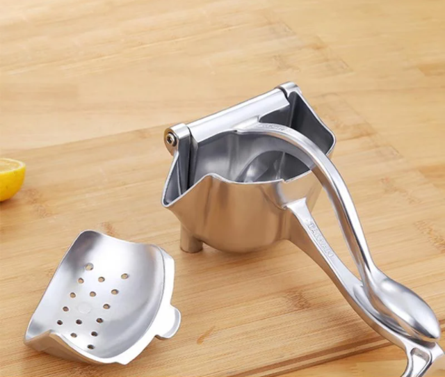 Ручний соковитискач - прес для фруктів та цитрусових Hand Juicer металевий із затискачем - мініатюра 6