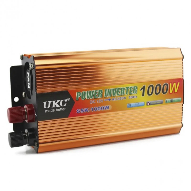 Перетворювач 12V-220V 1000W Інвертор напруги