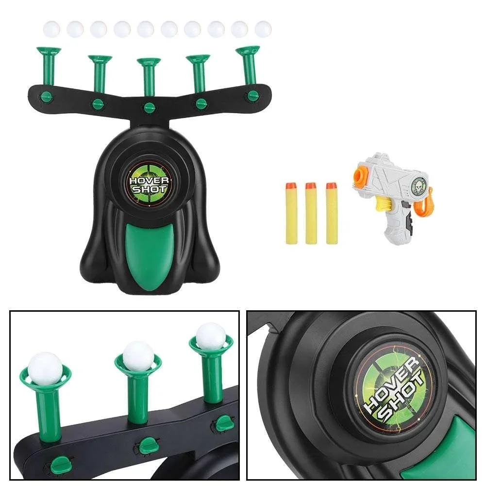 Повітряний іграшковий тир Hover Shot Target Game Домашній тир для дітей із літаючими мішенями - мініатюра 2