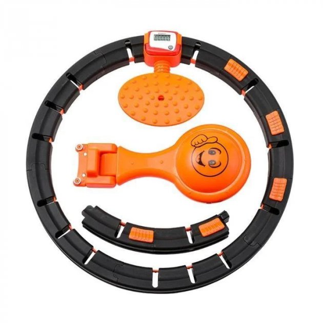 Масажний обруч для талії HULA HOOP THAT WON'T FALL Розумний Хулахуп неспадаючий з відцентровою кулею та лічильником Фітнес тренажер для схуднення - мініатюра 2