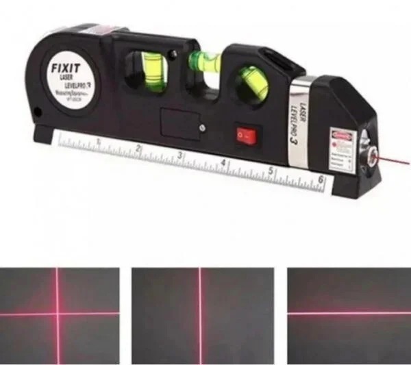 Лазерний рівень із вбудованою рулеткою Laser Level Pro 3 Нівелір будівельний - мініатюра 3