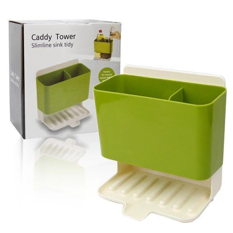 Органайзер на раковину в кухню Caddy Tower 7021 / Кухонний бокс підставка для господарського приладдя - мініатюра 5