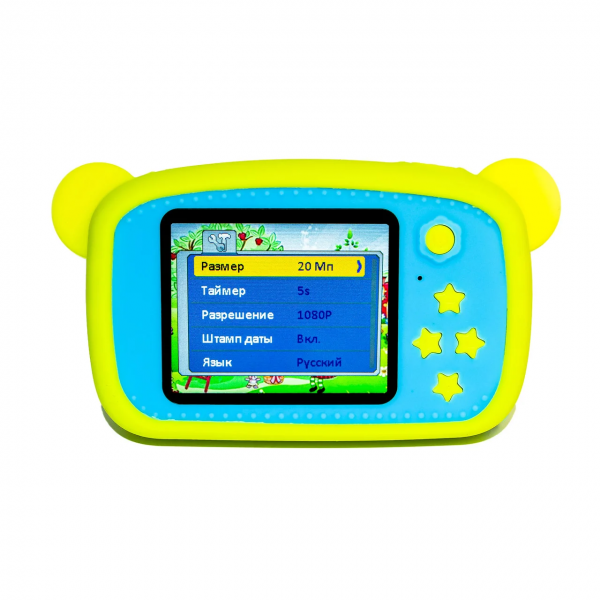 Дитячий цифровий фотоапарат BEAR іграшка цифрова камера Ведмедик з іграми для креативних творчих дітей для фото та відео - мініатюра 3