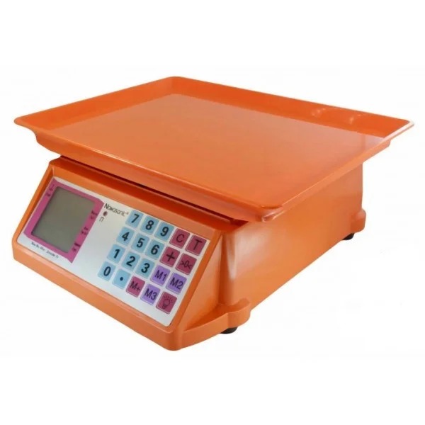 Торгові електричні ваги Nokasonic NK 4017 mini 50кг ваги для торгівлі з дисплеєм і лічильником ціни - мініатюра 2
