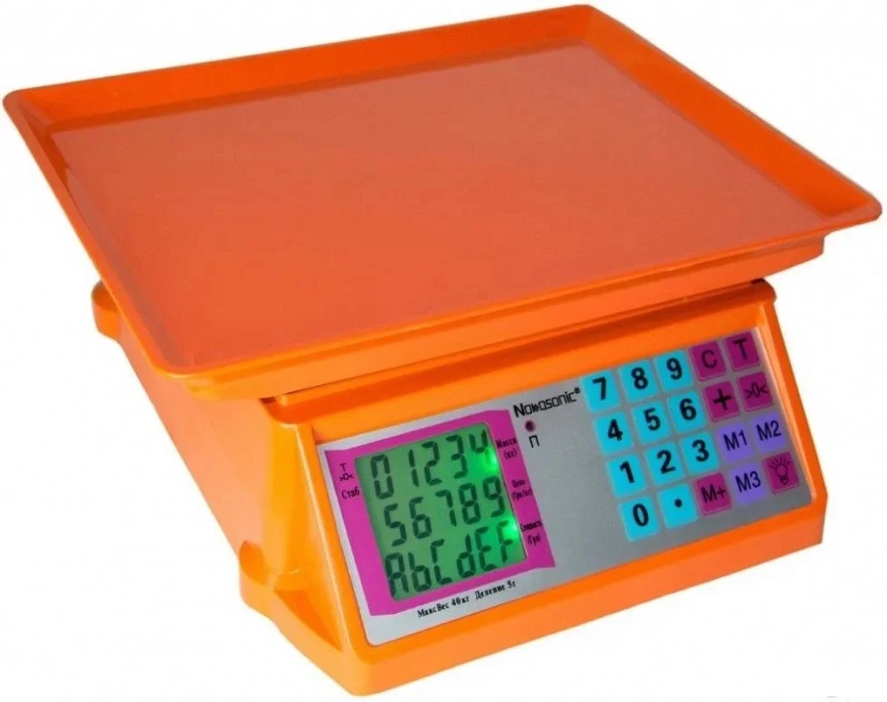 Торгові електричні ваги Nokasonic NK 4017 mini 50кг ваги для торгівлі з дисплеєм і лічильником ціни - мініатюра 3
