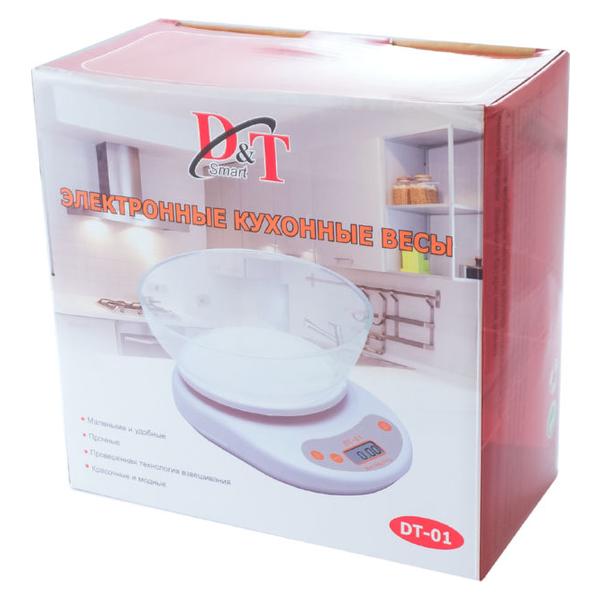 Ваги кухонні домашні господарські з чашею D&T DT-01 - мініатюра 3