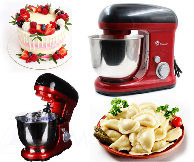 Міксер планетарний стаціонарний DOMOTEC MS-1367 2000W Тістоміс із чашею - мініатюра 2